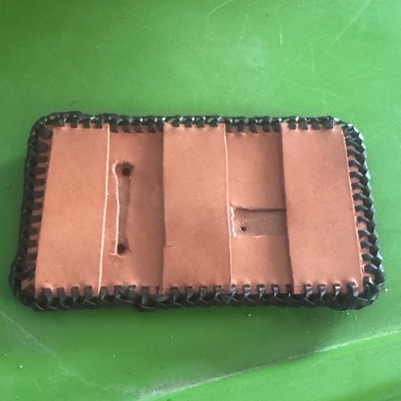 Brown Leather Rectangular Accessory - Picture 2 of 2